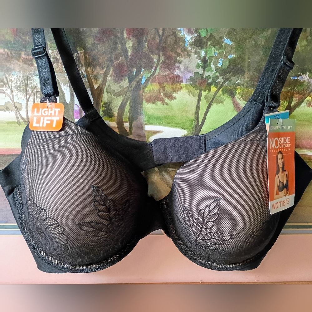 Warner's 36C No Side Effects Collection Underwire w/Light Lift Women's Bra *NEW
